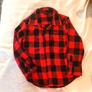 Red black plaid shirt